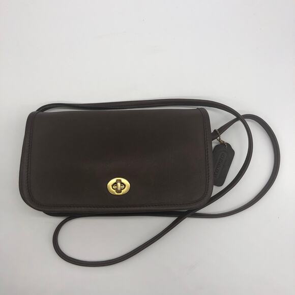 LIKE NEW Vintage Coach Dinky Bag 9375 Mahogany Costa Rica 2000 - Picture 2 of 10